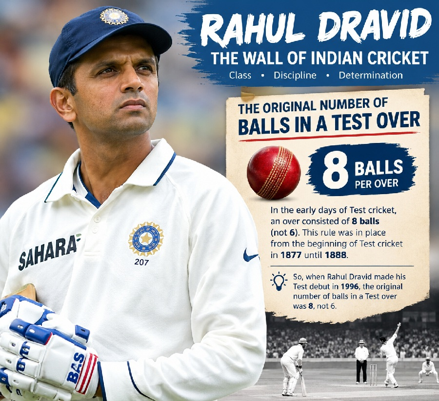 Rahul Dravid and the Original Number of Balls in a Test Over