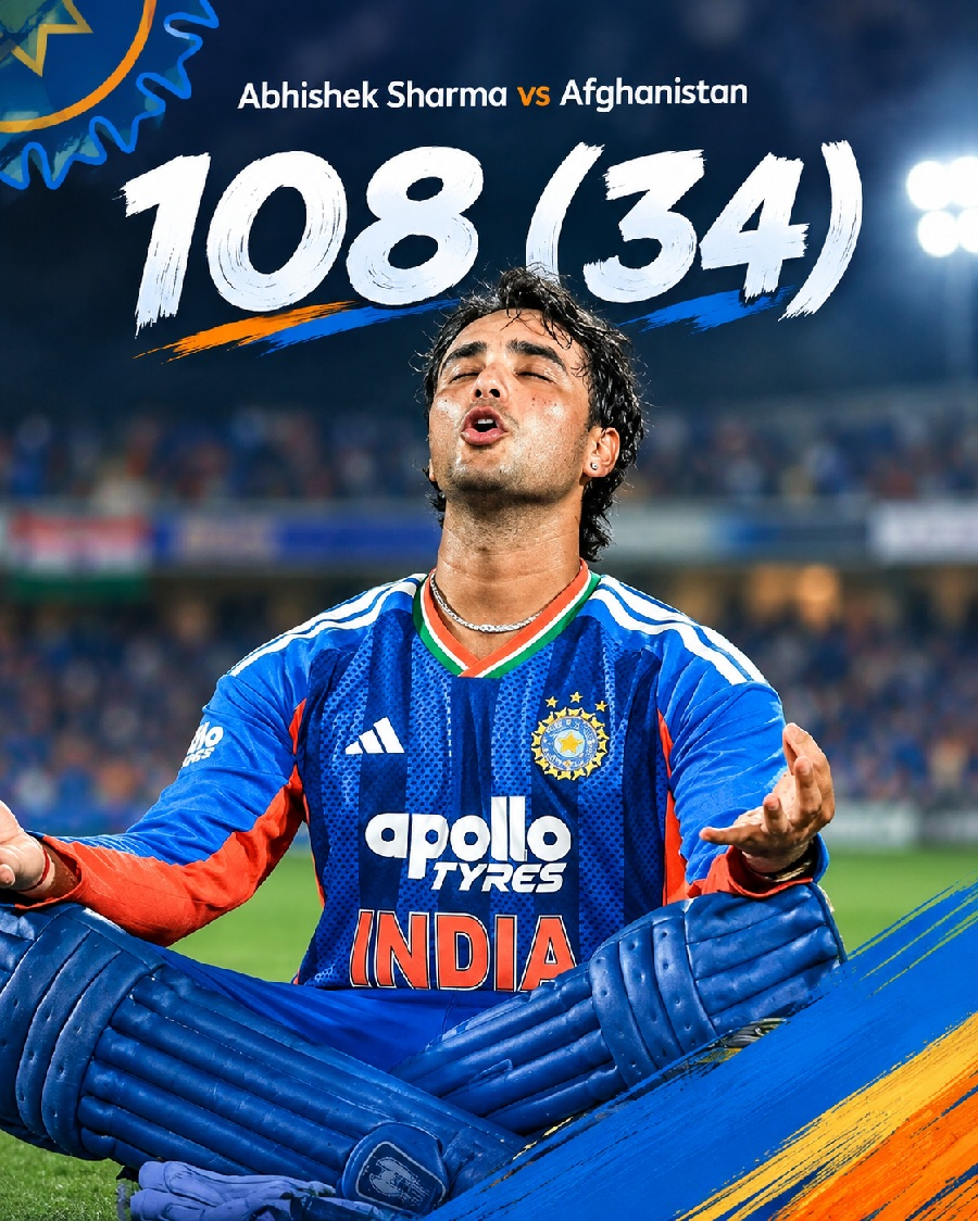 Abhishek Sharma smashed a record-breaking 30-ball century